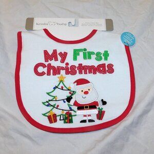 Baby First Christmas Bib Santa Claus Unisex Boy Girl Xmas Presents NEW